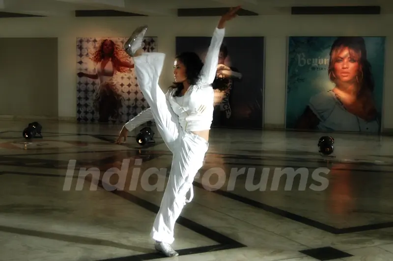 Gayatri practising dance in Lets Dance