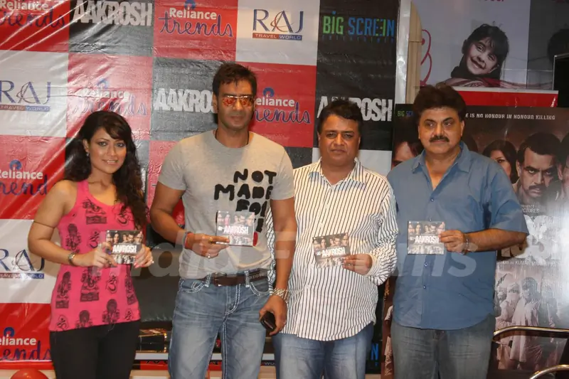 Ajay Devgan at "Aakrosh" music launch at Relaince Trends at Bandra