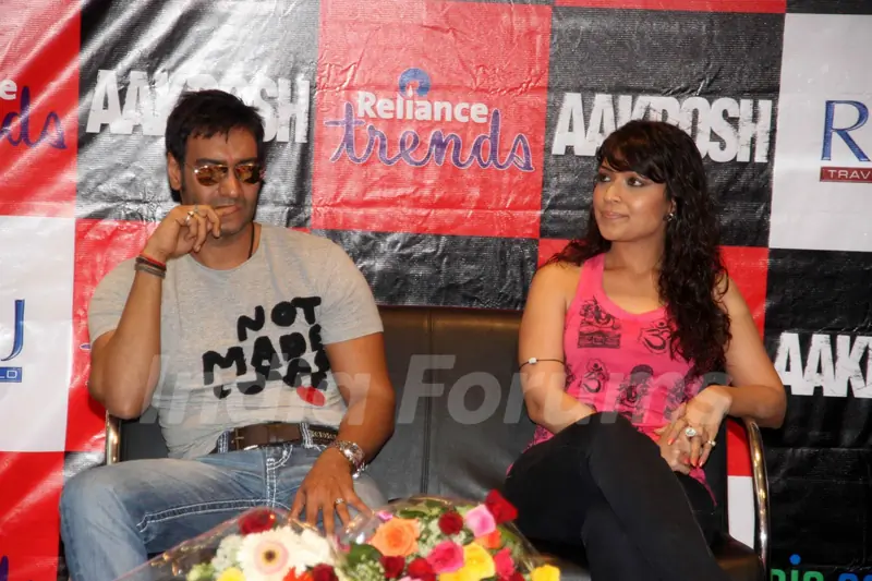 Ajay Devgan at &quot;Aakrosh&quot; music launch at Relaince Trends at Bandra