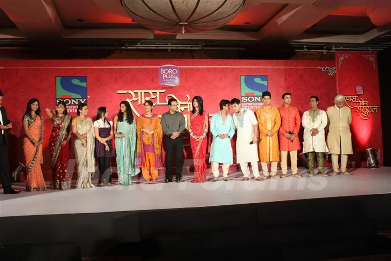 Cast and Crew at press conference of Sony's new show 'Saas Bina Sasural' at JW Marriot, Mumbai