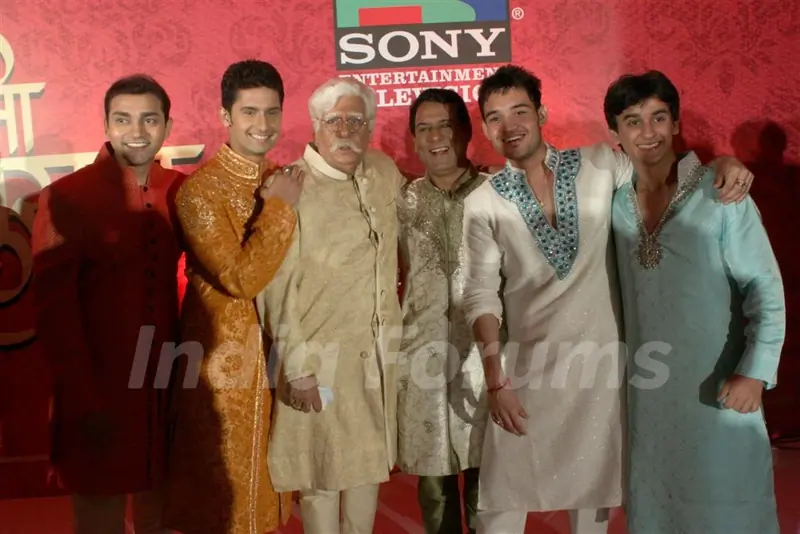 Srman, Rajendra, Ravi Dubey and Meghan at press conference of Sony's new show 'Saas Bina Sasural'