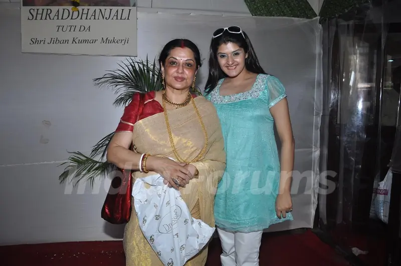 Moushmi Chatterji attend a Durga Puja event
