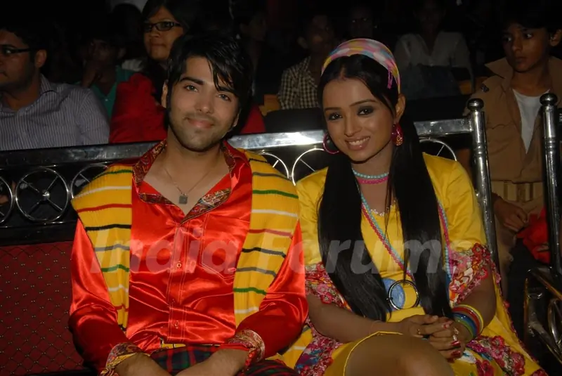 Kinshuk Mahajan and Parul Chauhan at Zee TV Diwali show