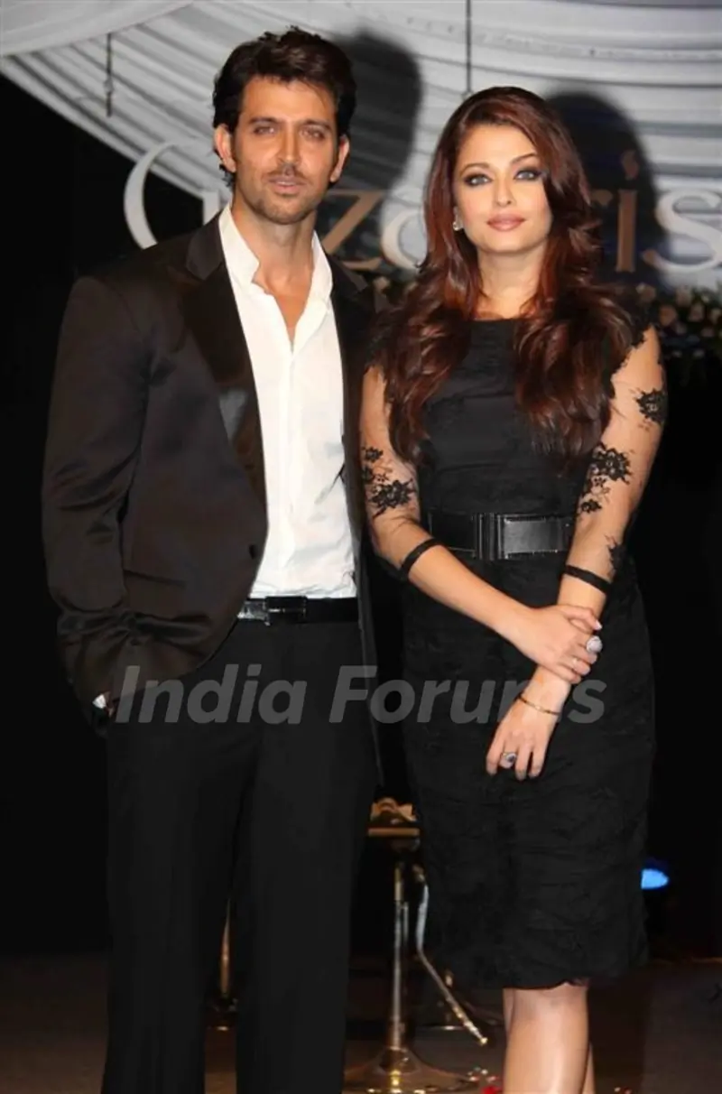 Hrithik Roshan and Aishwarya Rai at Music release of 'Guzaarish' at Yash Raj Studio, Mumbai