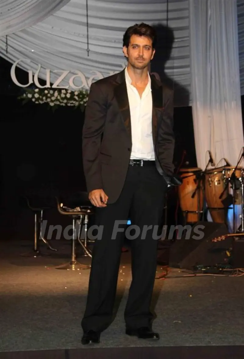 Hrithik Roshan at Music release of 'Guzaarish' at Yash Raj Studio, Mumbai