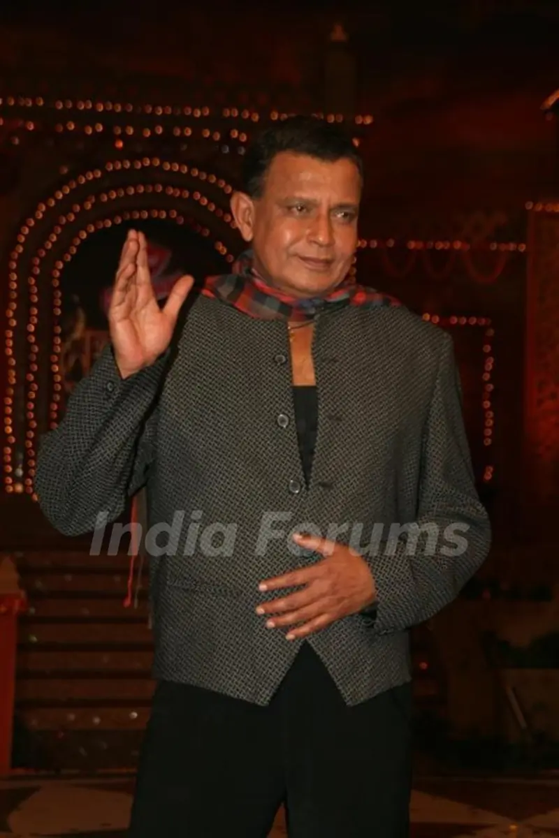 Mithun Chakraborty on the sets of Colors Diwali show