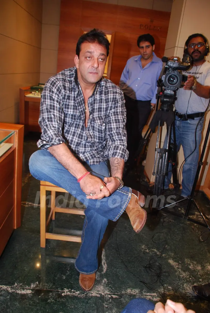 Sanjay Dutt snapped shopping for a watch