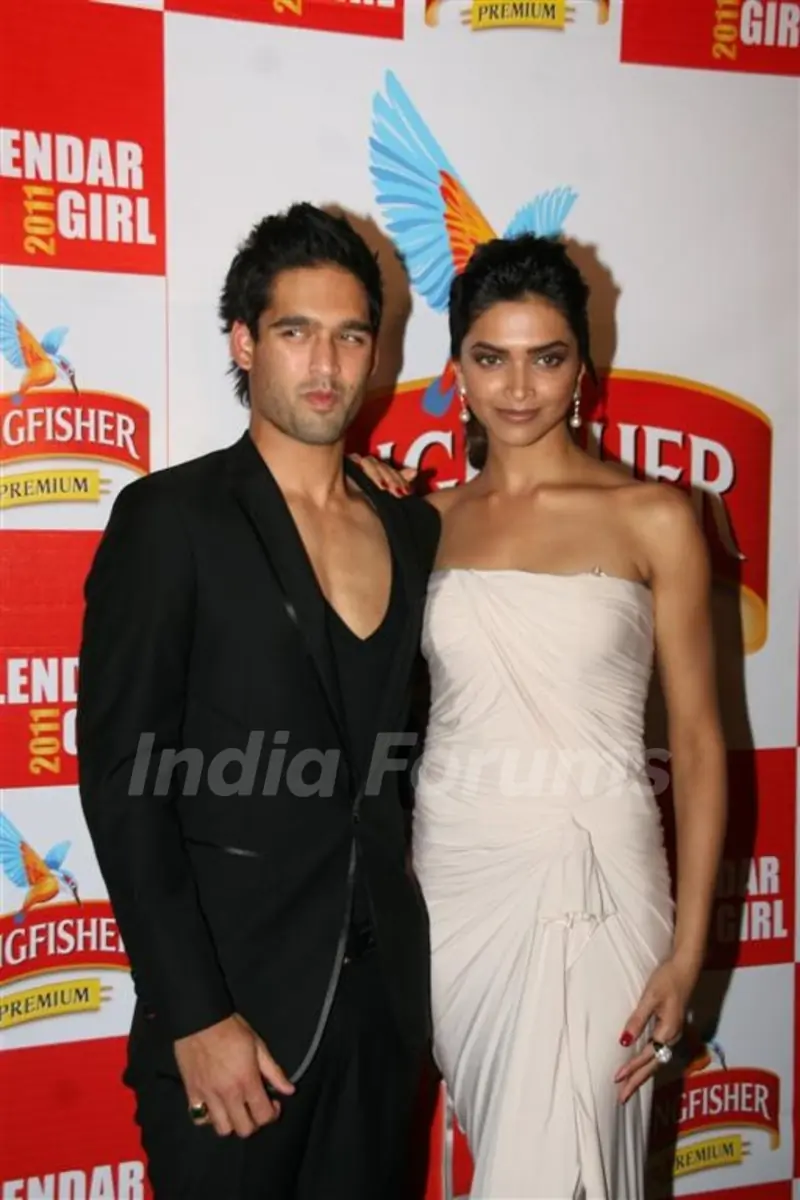 Deepika Padukone and Siddharth Mallya grace the Kingfisher Calender event at the Tulip Star, Mumbai