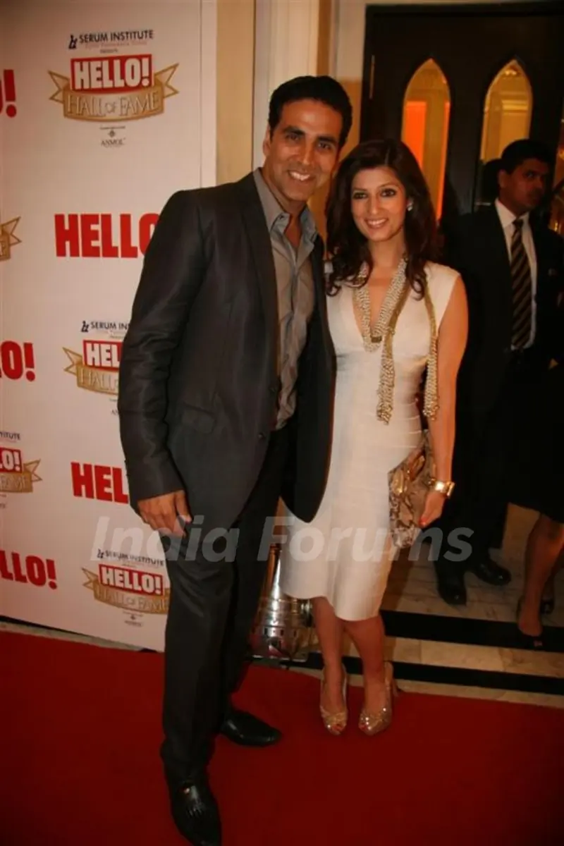 Akshay Kumar and Twinkle Khanna at 'Hello! Hall Of Fame' Awards
