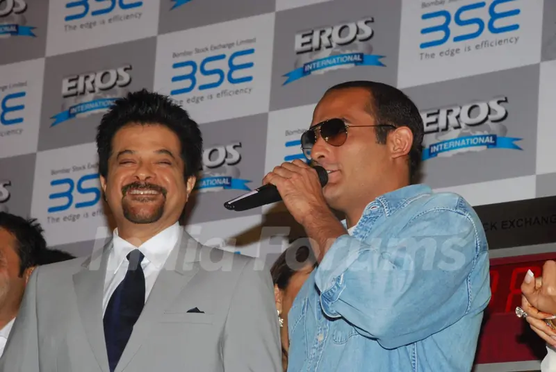 Anil Kapoor and Akshay Khanna at 'No problem' mahurat at BSE