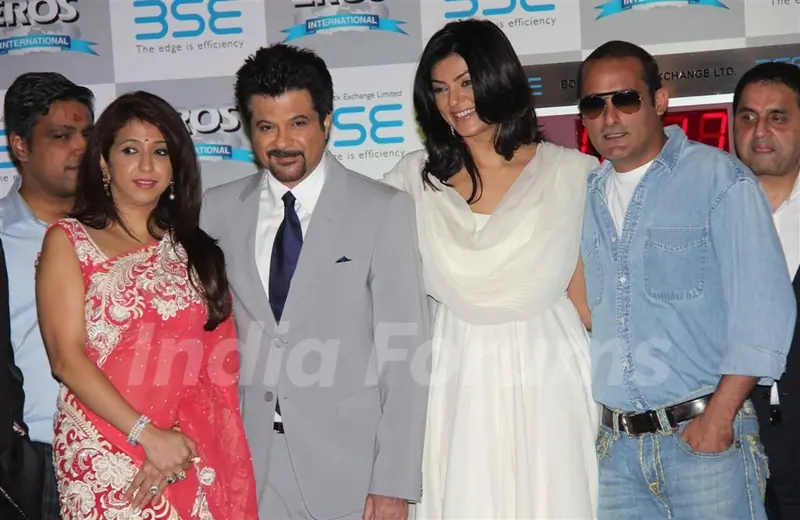 Anil Kapoor, Akshay Khanna and Sushmita Sen at 'No problem' mahurat at BSE
