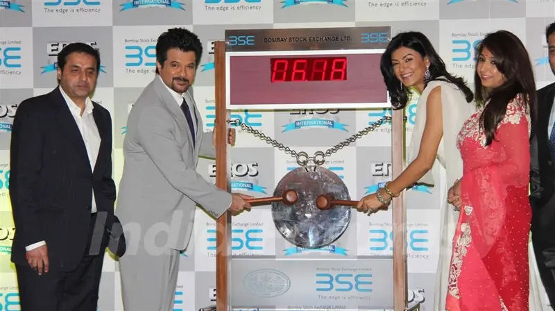Anil Kapoor and Sushmita Sen at 'No problem' mahurat at BSE
