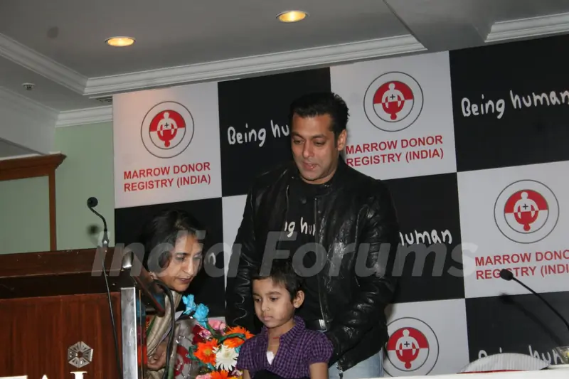 Salman Khan at the Human Marrow Donor press meet