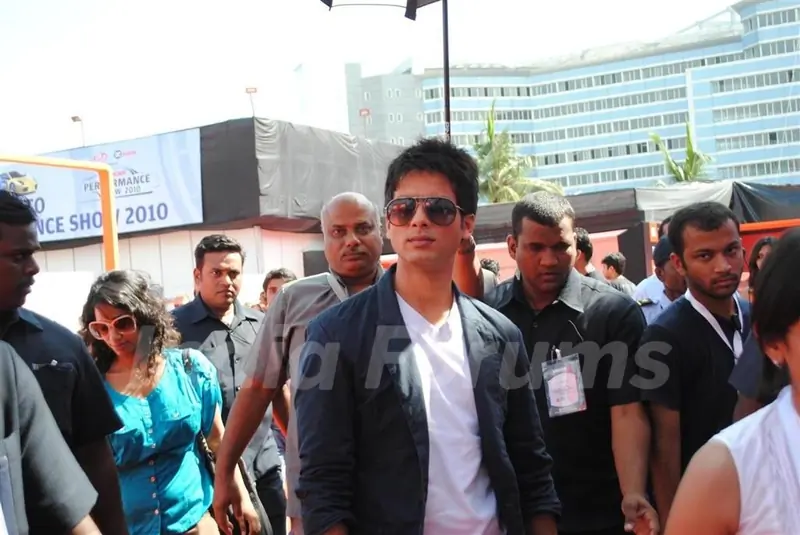 Shahid Kapoor at Autocar Show