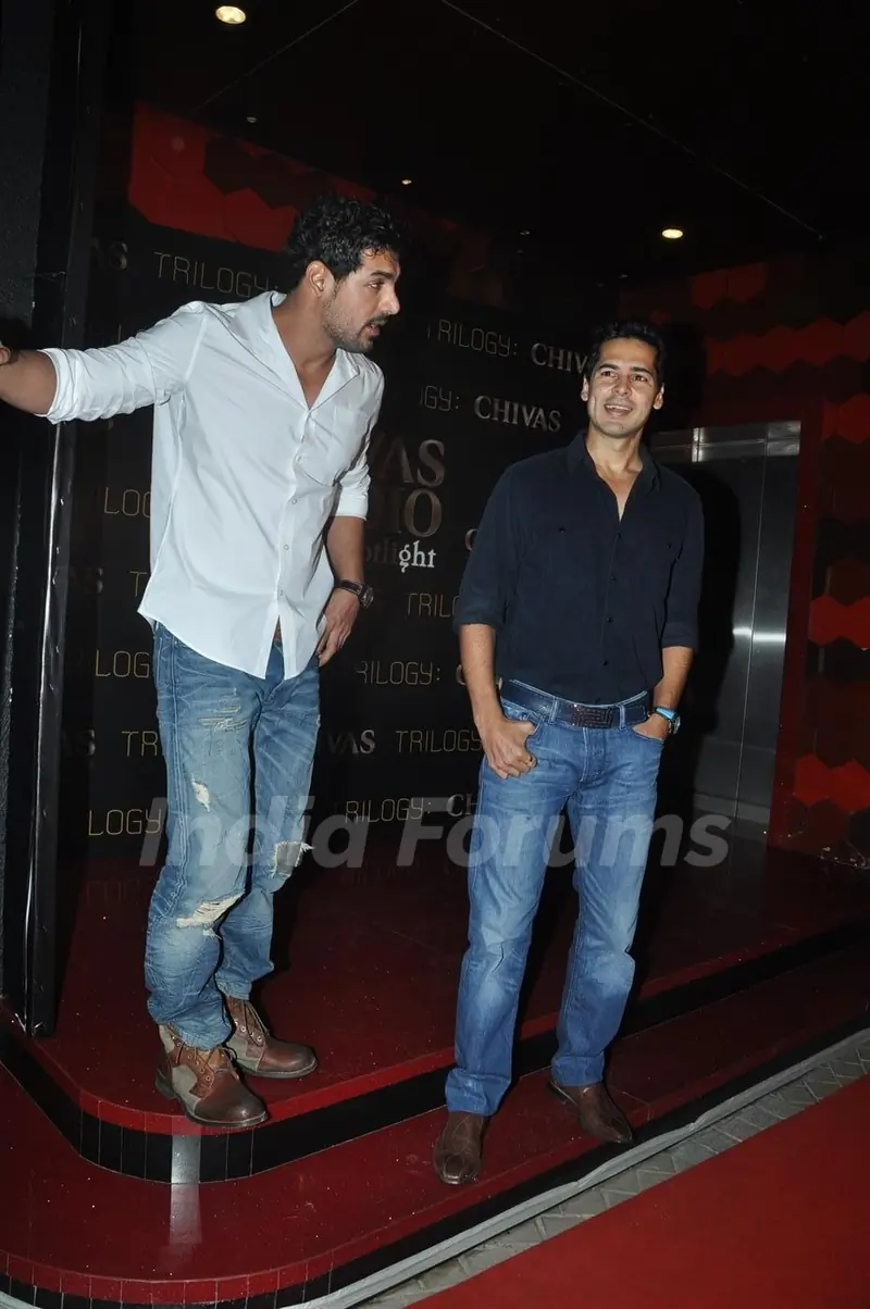 Dino Morea and John Abraham at Chivas Studio Spotlight event