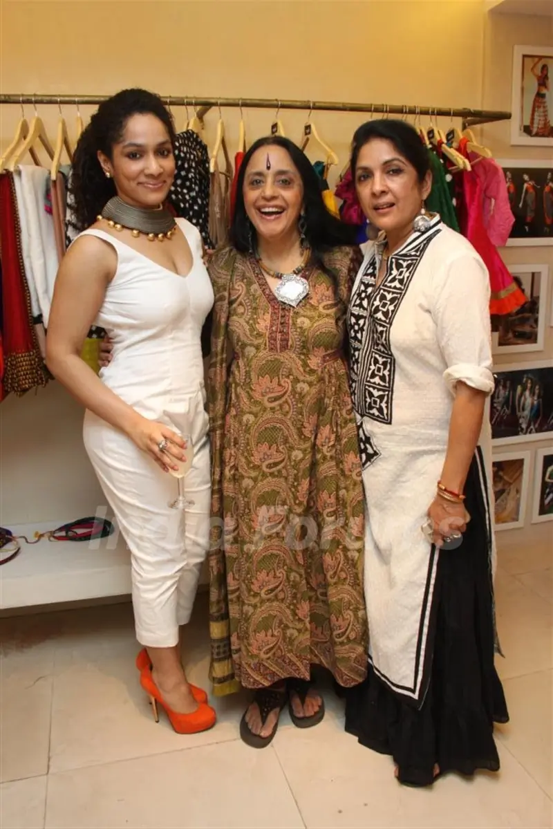 Ila Arun and Neena at inaguration of fashion designer Masaba Gupta first standalone store''MASABA''