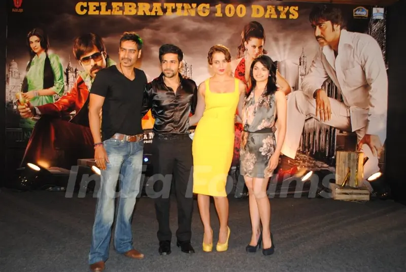 Emraan, Ajay, Kangana and Prachi at Once Upon a Time film success bash at JW Marriott in Juhu, Mumba