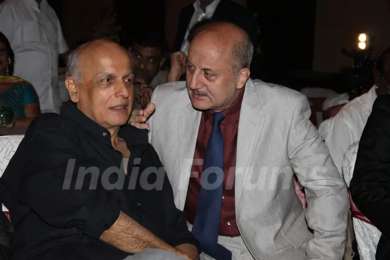 Mahesh Bhatt and Anupam Kher at the launch of the film 'Kuch Log' based on 26/11 attacks