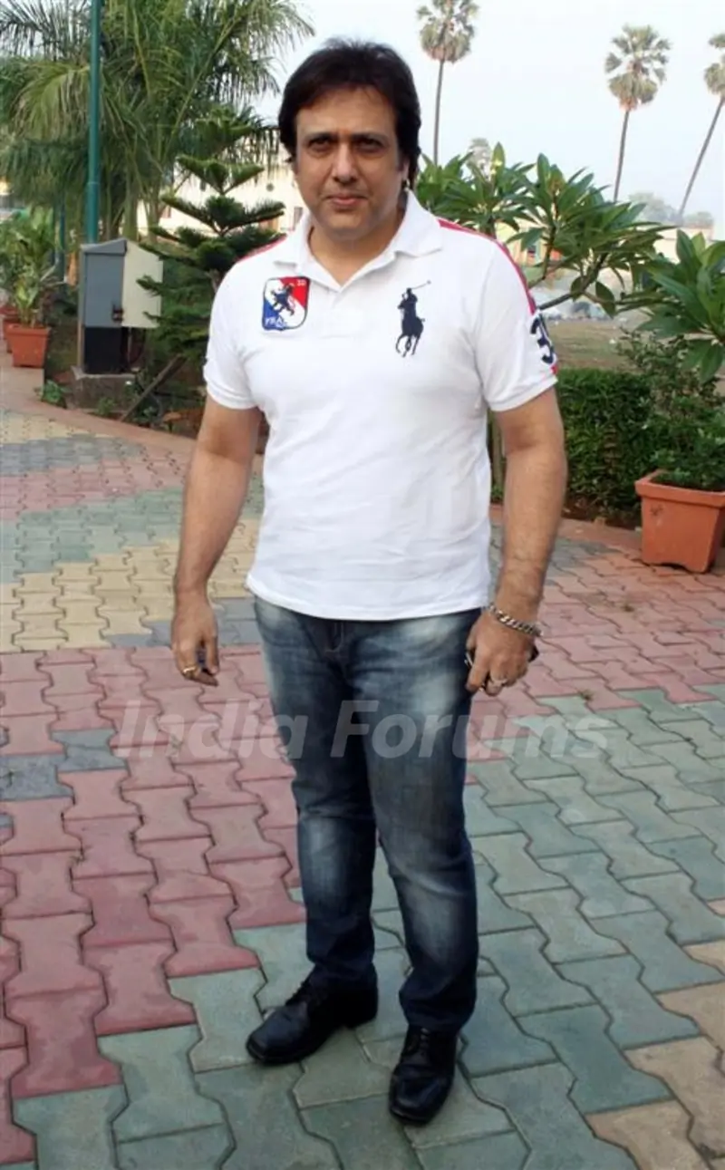 Govinda on the sets of Saas Bina Sasural