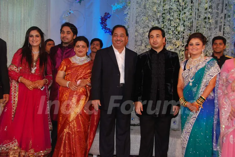 Nitish Rane's wedding reception at Mahalxmi Race Course. .