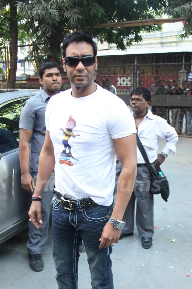 Ajay Devgan at 'Toonpur Ka Superhero' promotional events