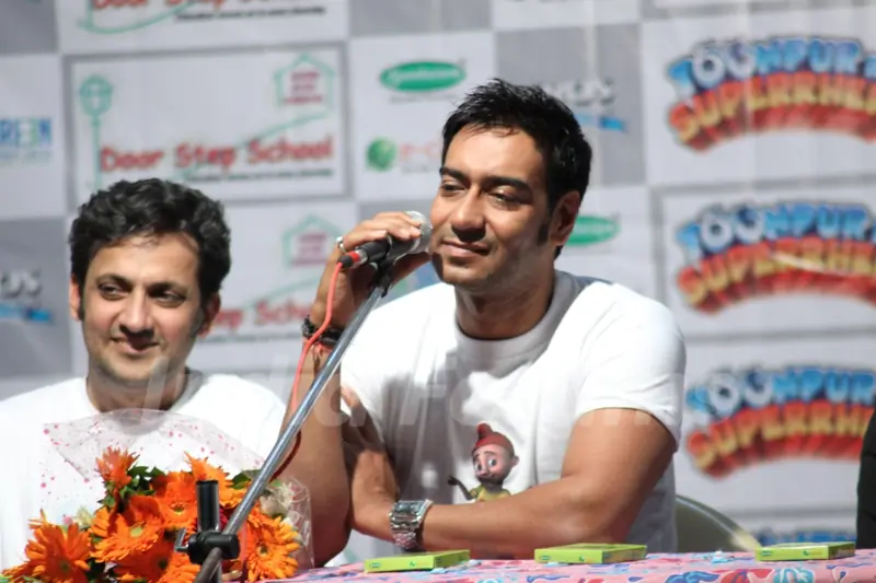 Ajay Devgan at 'Toonpur Ka Superhero' promotional events