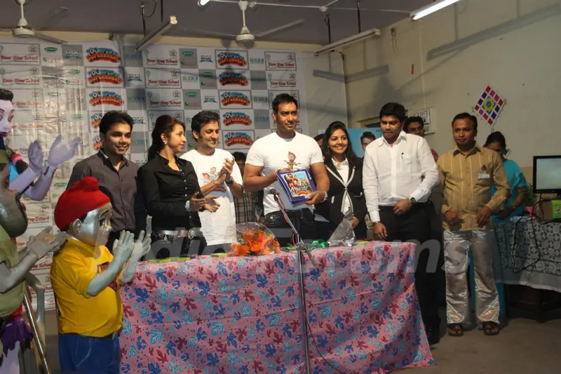 Ajay Devgan at 'Toonpur Ka Superhero' promotional events