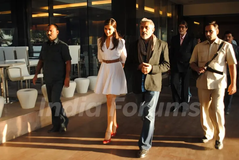 Deepika Padukone at Press Conf. for the Prakash Jha's upcoming movie ''Aarakashan'' at Novatel, Mumb