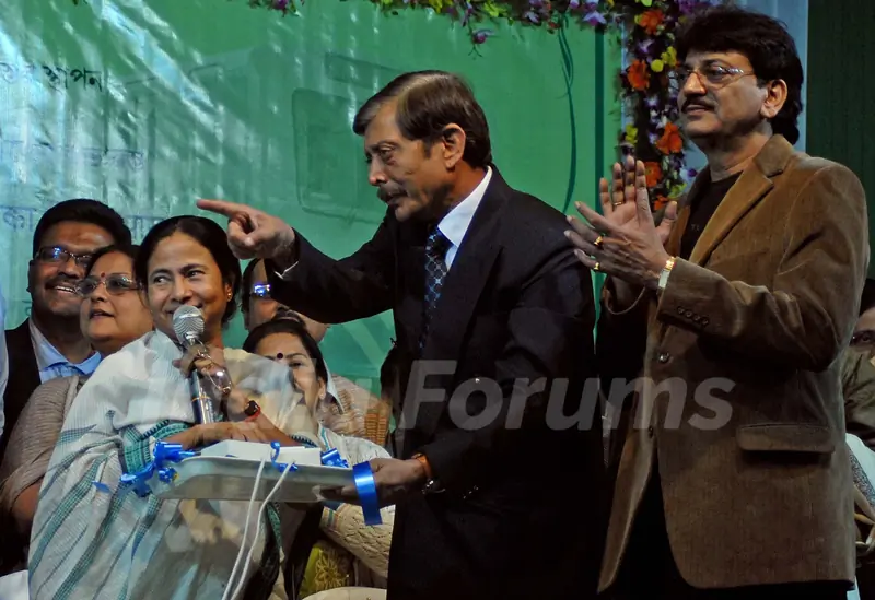 Railway minister Mamata Banerjee inaugurates during a foundation stone laying function to confer the status of 17th Indipendent Zonal Railway in Kolkata and commencement of work for Joka-BBD Bag metro rail project (phase-1) of Joka Majherhat ...