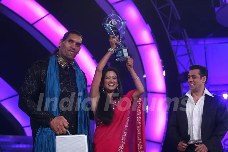 Shweta Tiwari as a winner in Finale of Bigg Boss 4