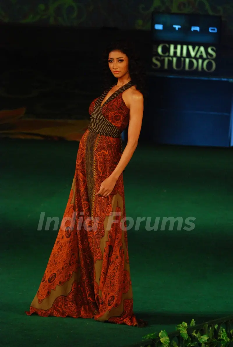Models walking on the ramp for Chivas Fashion Show Day 1..