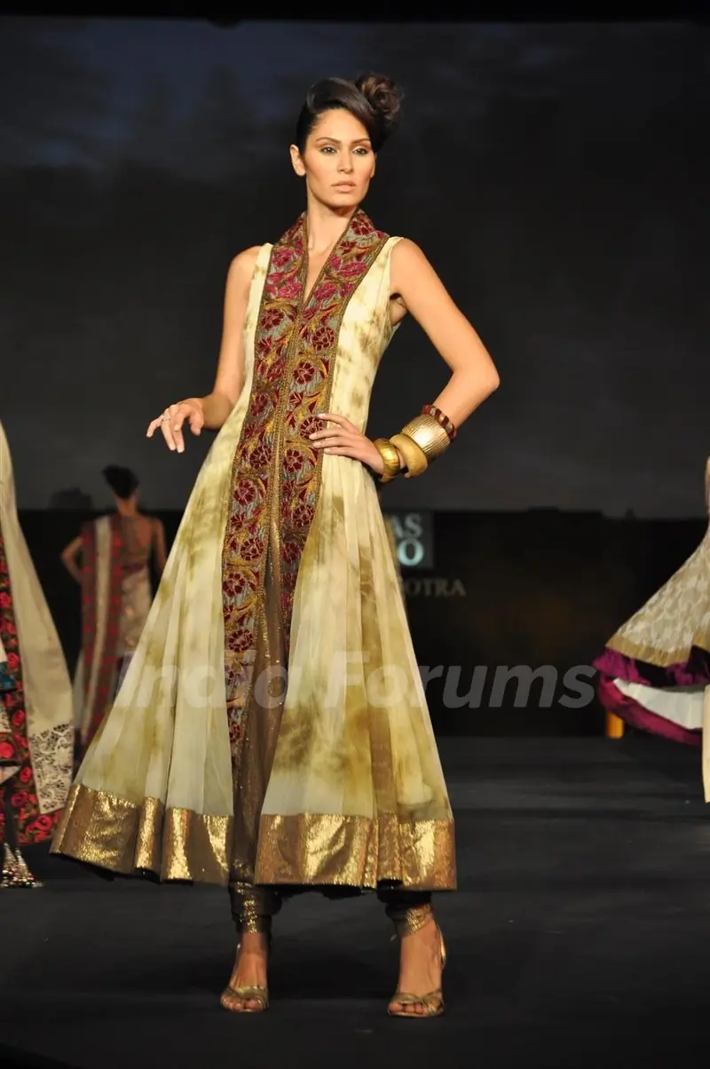 Models walking on the ramp for Manish Malhotra show for Chivas Studio