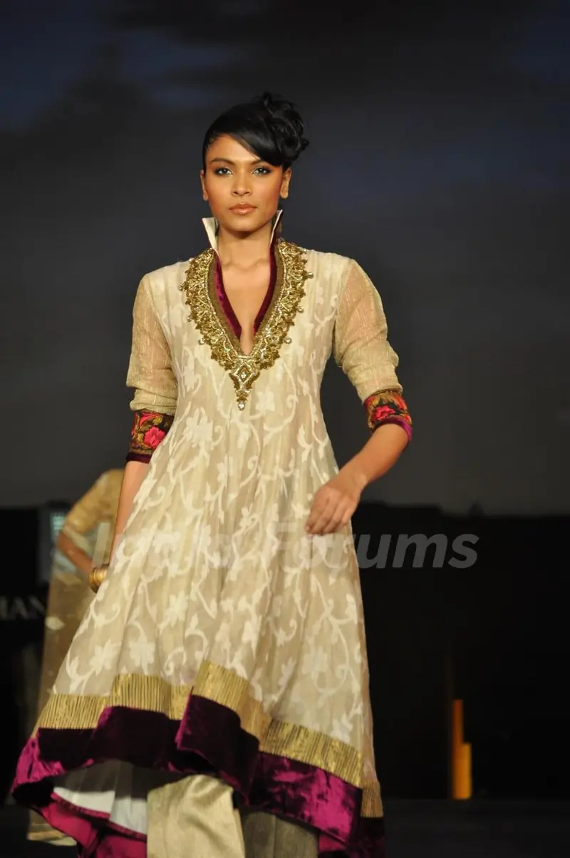 Models walking on the ramp for Manish Malhotra show for Chivas Studio