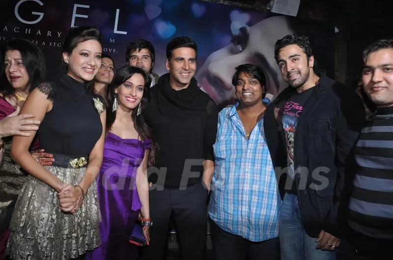 Akshay Kumar, Maddalsa Sharma, Nilesh Sahay and Ganesh Acharya launch the music of Angel film at Doc