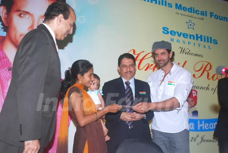 Hrithik Roshan at the launch of 'Save a heart' campaign by SevenHills