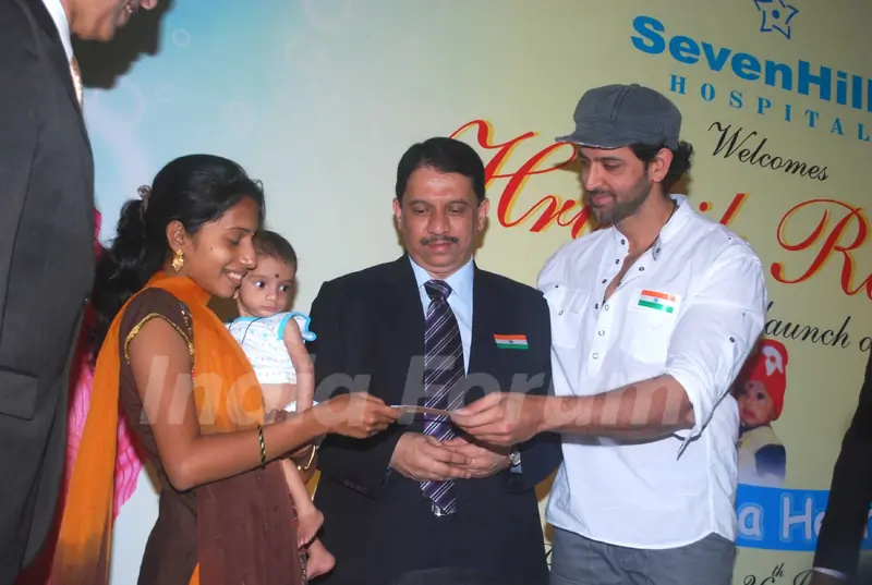 Hrithik Roshan at the launch of 'Save a heart' campaign by SevenHills