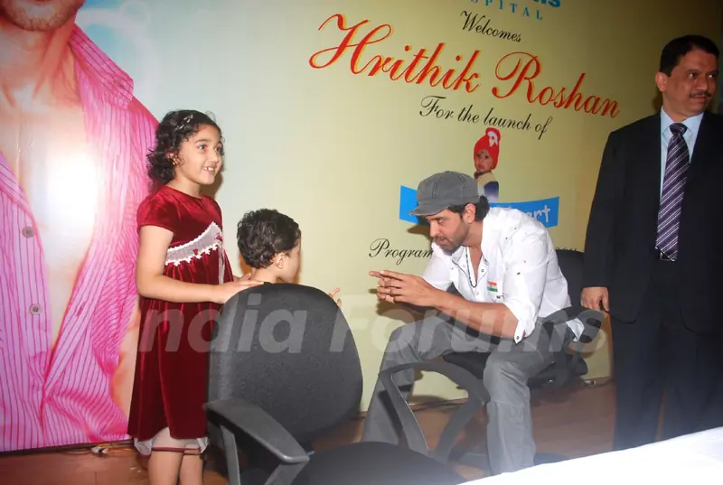 Hrithik Roshan at the launch of 'Save a heart' campaign by SevenHills