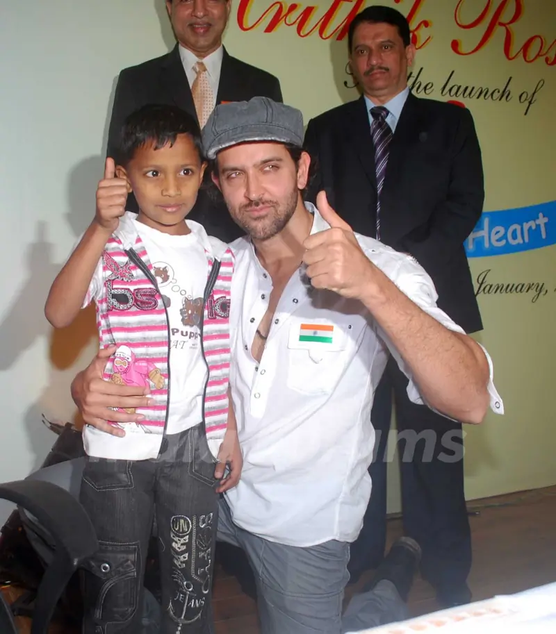 Hrithik Roshan at the launch of 'Save a heart' campaign by SevenHills