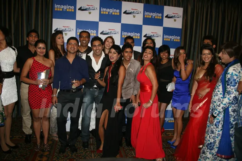 Contestants at 'Zor Ka Jhatka' bash at JW Marriott Hotel in Mumbai