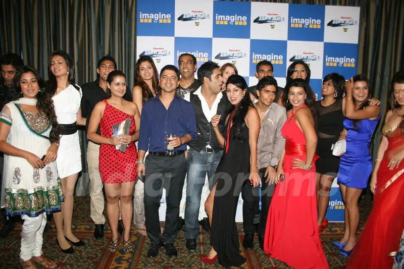 Contestants at 'Zor Ka Jhatka' bash at JW Marriott Hotel in Mumbai