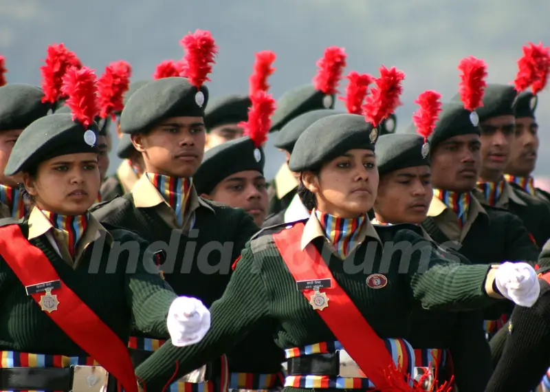 NCC cadets at ''PM"s NCC Rally'' in New Delhi
