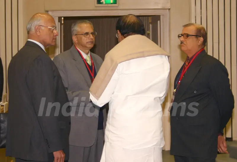 Home Minister P. Chidambaram with Home Ministy's Top Officials at the Chief Ministers  Conference, in New Delhi on Tuesday. .