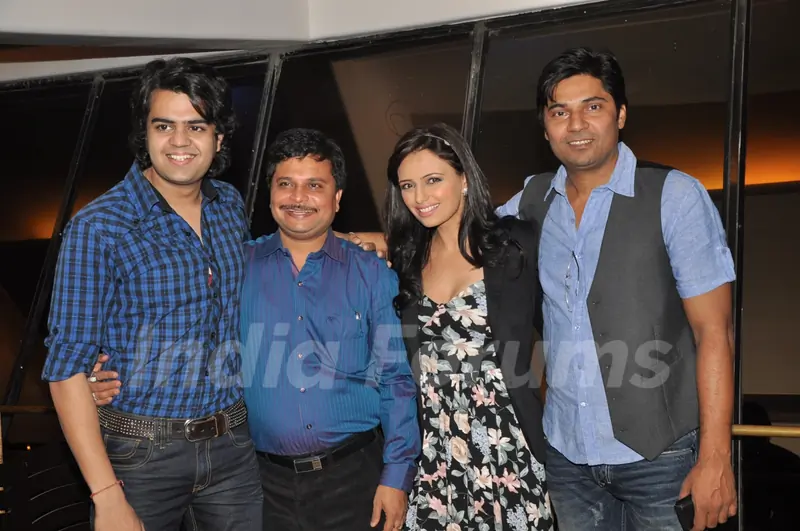Asit Kumar Modi, Roshni Chopra and Manish Paul at the launch party of Pyaar Mein Twist
