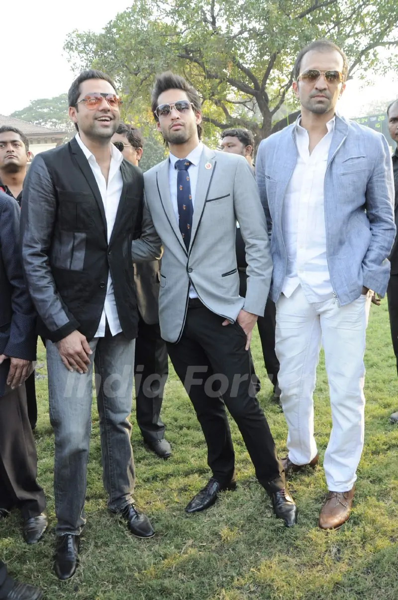 Abhay Deol and Siddharth Mallya at Signature Derby at Mahalaxmi. .