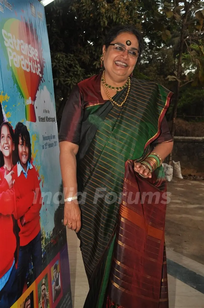 Usha Uthup at music launch of film''Satrangee Parachute'' in ST Catherine's children home