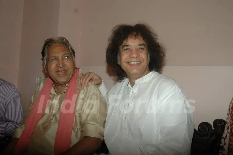 Zakir hussain launches album "The Legacy" by Ustad Sultan Khan and his son Sabir Khan