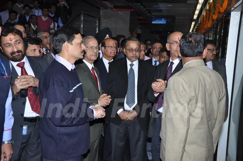 Delhi Metro Inauguration picture of Sreedharan and Lalit Jalan. .
