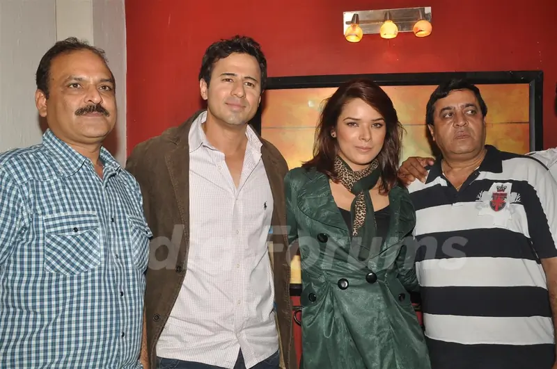 Aryan Vaid and Udita Goswami on the location of Diary of a Butterfly film at Goregaon