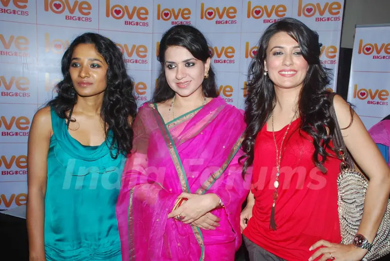 Mini Mathur and Tanishta Chaterjee at Big Love CBS channel launch