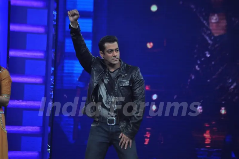 Salman Khan on the sets of Guinness World Records at RK Studios